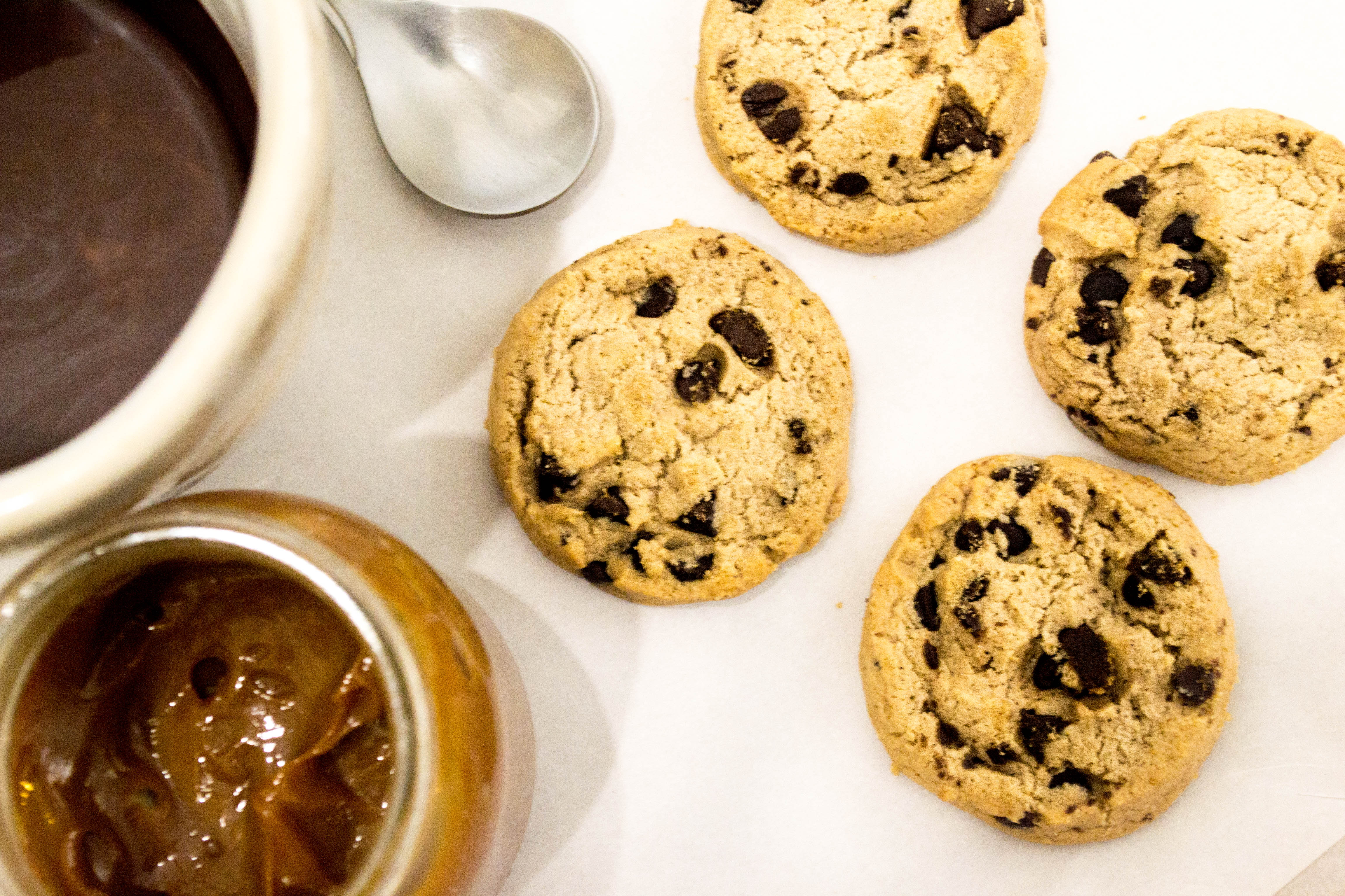 chocolate cookies with ingredients