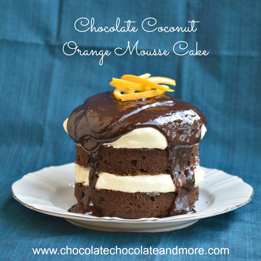 chocolate coconut orange mousse cake